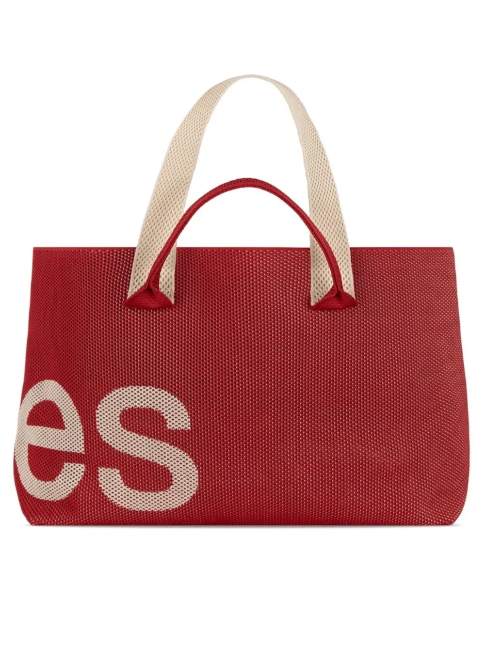 Curves Perforated Knit Tote (Scarlett)